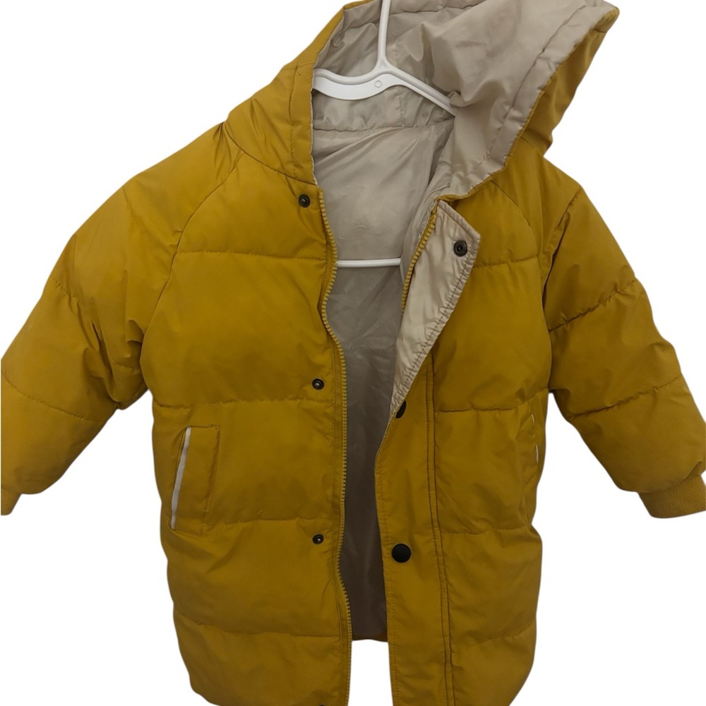 Cozy Yellow Puffer Jacket for Kids